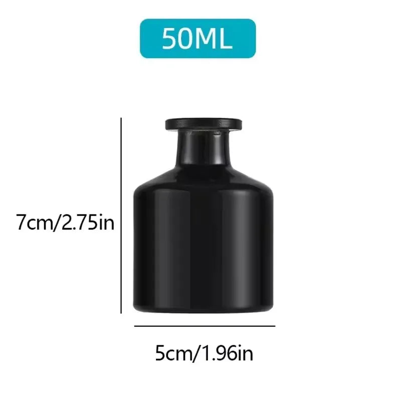 1Pc 50Ml Home Fragrance Diffuser Bottles Party Gifts Glass Container Reed Diffuser Essential Oil Bottle Oil Diffusers Sticks