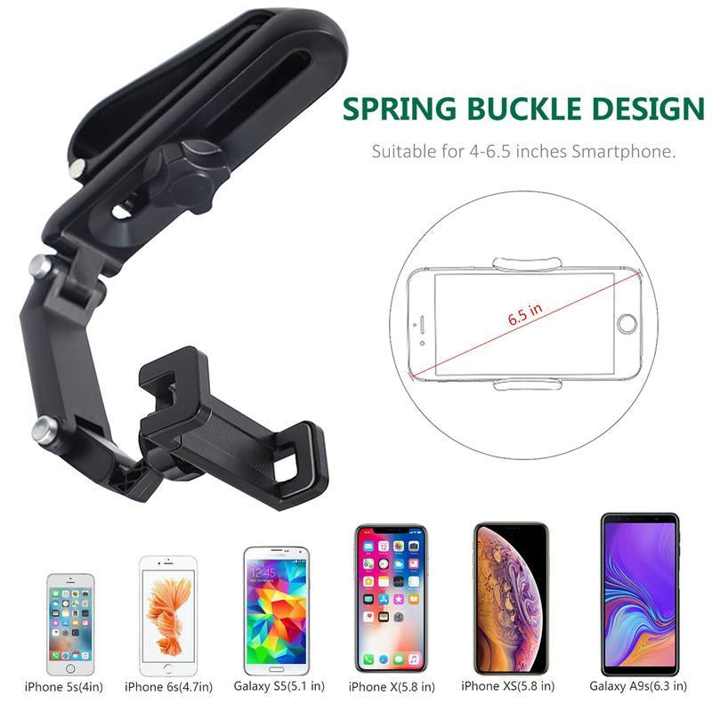 2025 Good Quality New 1080° Multi-Function Sun Visor Universal 360 Degree Rotating Phone Holder Suitable for Any Scene Car Holder - Rotatable and Retractable