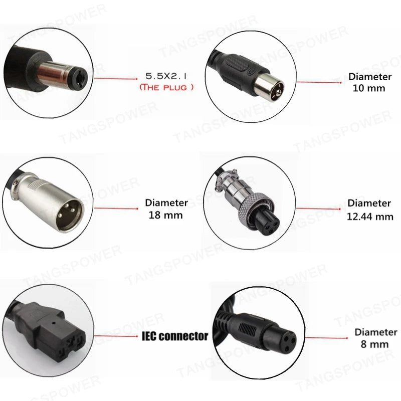 29.4V 3A Lithium Battery Charger for 7Series Li-Ion Battery Pack 24V Charger for 29.4V3A Power Tool Silent Charging