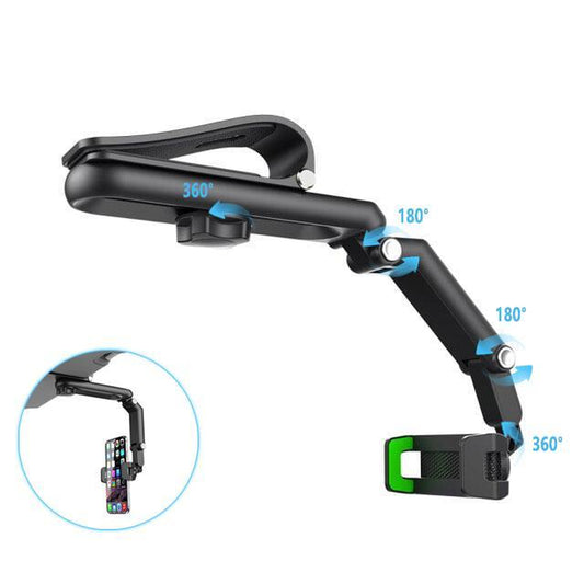 2025 Good Quality New 1080° Multi-Function Sun Visor Universal 360 Degree Rotating Phone Holder Suitable for Any Scene Car Holder - Rotatable and Retractable