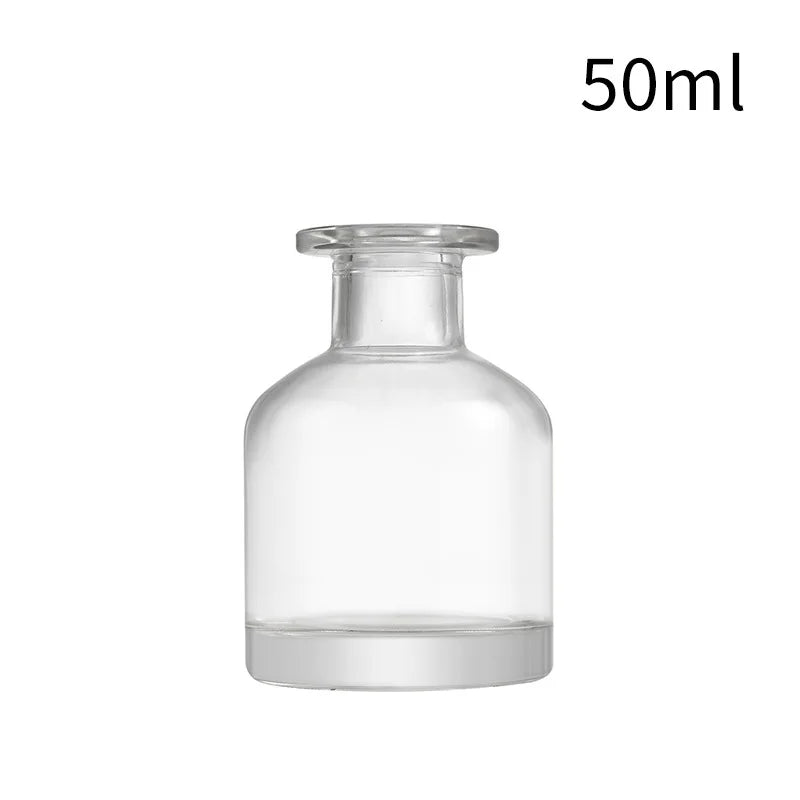 1Pc 50Ml Home Fragrance Diffuser Bottles Party Gifts Glass Container Reed Diffuser Essential Oil Bottle Oil Diffusers Sticks