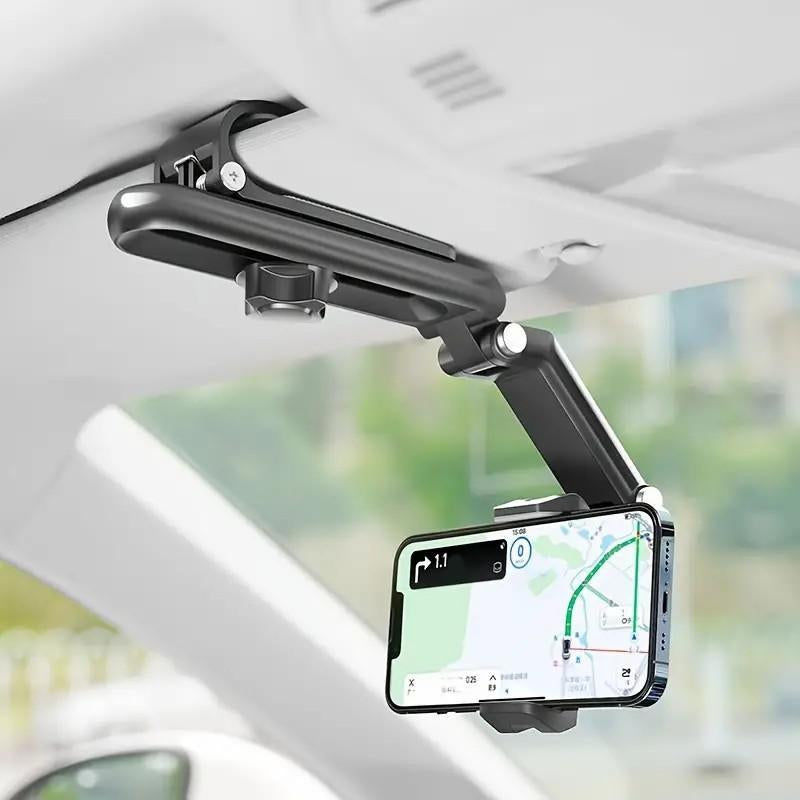 2025 Good Quality New 1080° Multi-Function Sun Visor Universal 360 Degree Rotating Phone Holder Suitable for Any Scene Car Holder - Rotatable and Retractable