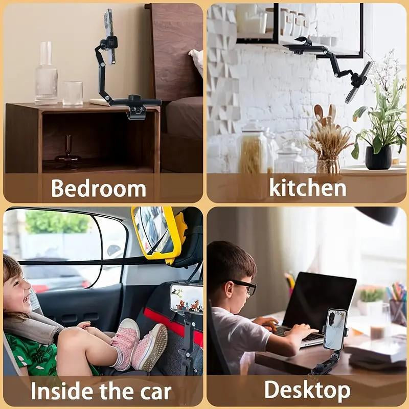 2025 Good Quality New 1080° Multi-Function Sun Visor Universal 360 Degree Rotating Phone Holder Suitable for Any Scene Car Holder - Rotatable and Retractable