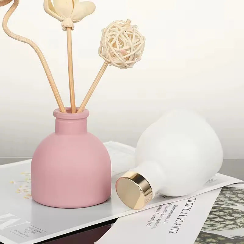 1Pc 50Ml Home Fragrance Diffuser Bottles Party Gifts Glass Container Reed Diffuser Essential Oil Bottle Oil Diffusers Sticks