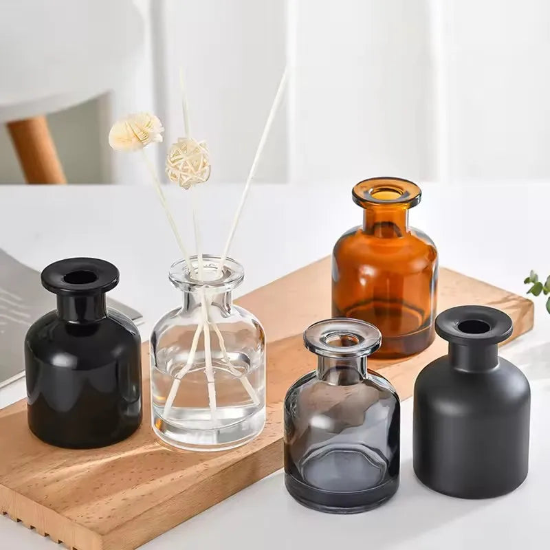1Pc 50Ml Home Fragrance Diffuser Bottles Party Gifts Glass Container Reed Diffuser Essential Oil Bottle Oil Diffusers Sticks